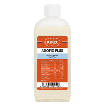 Bottle of ADOX ADOFIX Plus Fixer 500ml Concentrate for B&W Film Processing