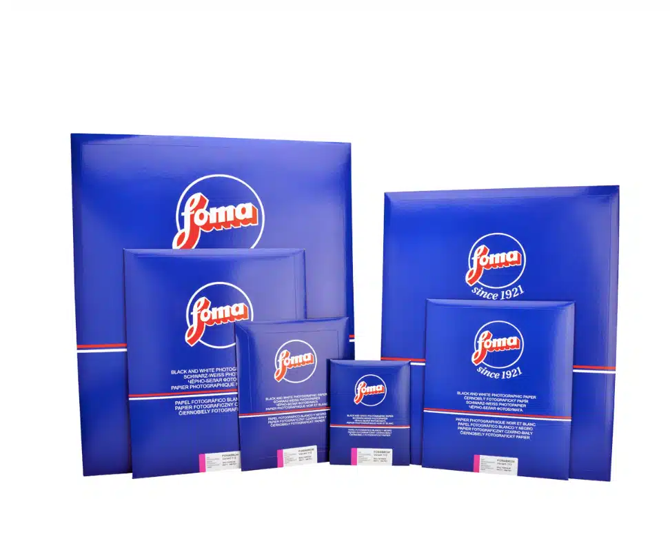 Fomabrom VAR 111 Stunning Baryta 9.5x12” glossy B/W photographic paper pack