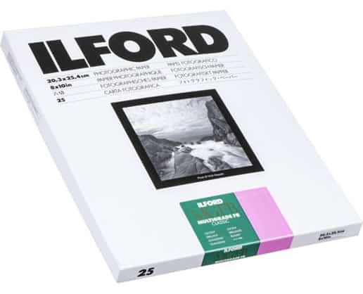 Ilford MGFB1K Classic B&W Photo Paper 8×10” – Premium Fiber-Based 25 Sheets