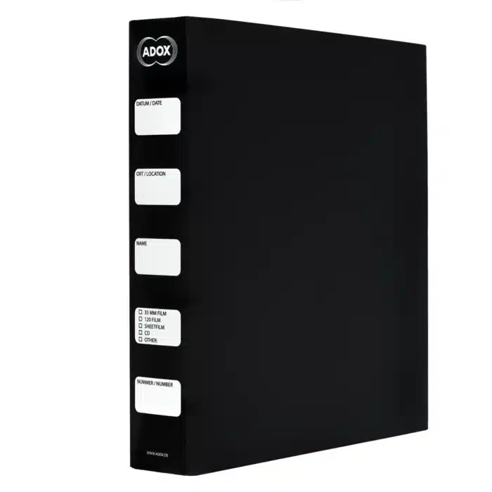 Adox Archival Binder with Dust Protection Box – Holds 200 Sheets, Black