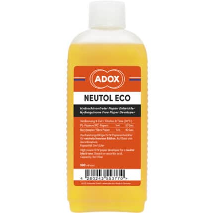 ADOX NEUTOL ECO 500ml B/W paper developer – eco-friendly darkroom chemistry bottle