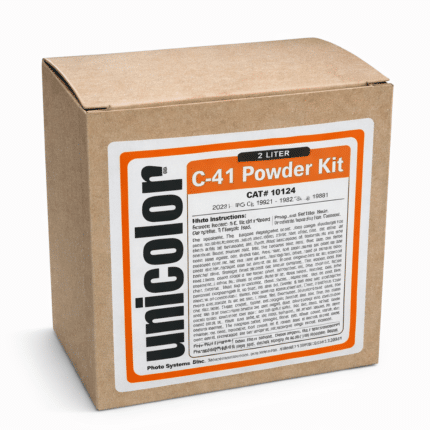 Unicolor K2 C41 Powder Kit with stabilizer for color film processing at home – 2L capacity