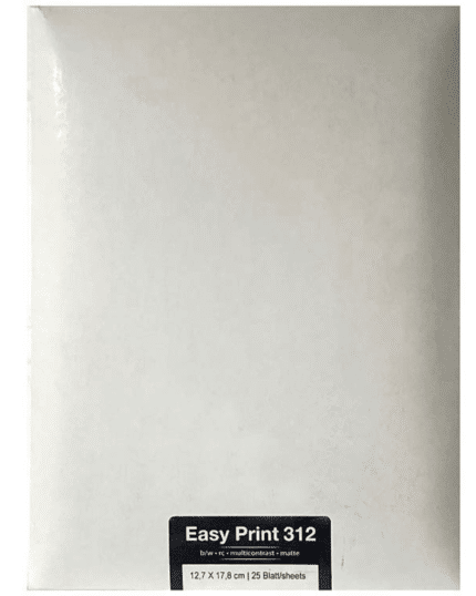 FOTOIMPEX Easy Print RC 312 Pearl B/W Photo Paper 5x7 inch – 25 Sheets, Variable Grade Black and White Printing Paper