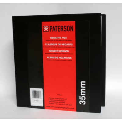 Paterson Binder File for 35mm Film with 25 archival sleeves – PTP 611 durable storage solution for 35mm negatives