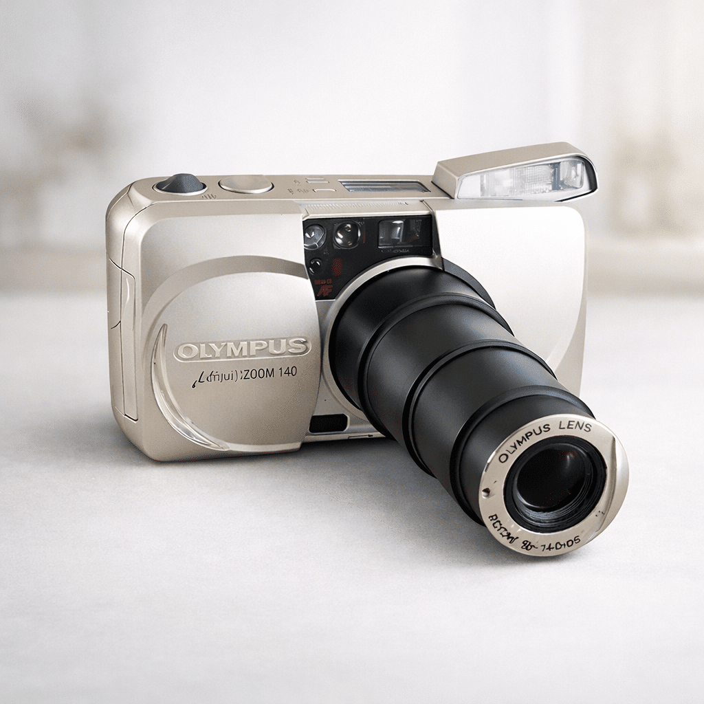Olympus Mju Zoom 140 Film Camera – Brilliant Shot - onestopphoto