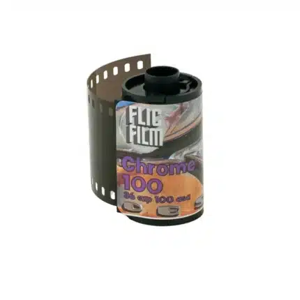 Flic Film Chrome 100 35mm color slide film roll with 36 exposures