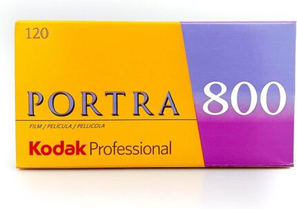 Kodak Portra 800 120 color negative film for low light photography