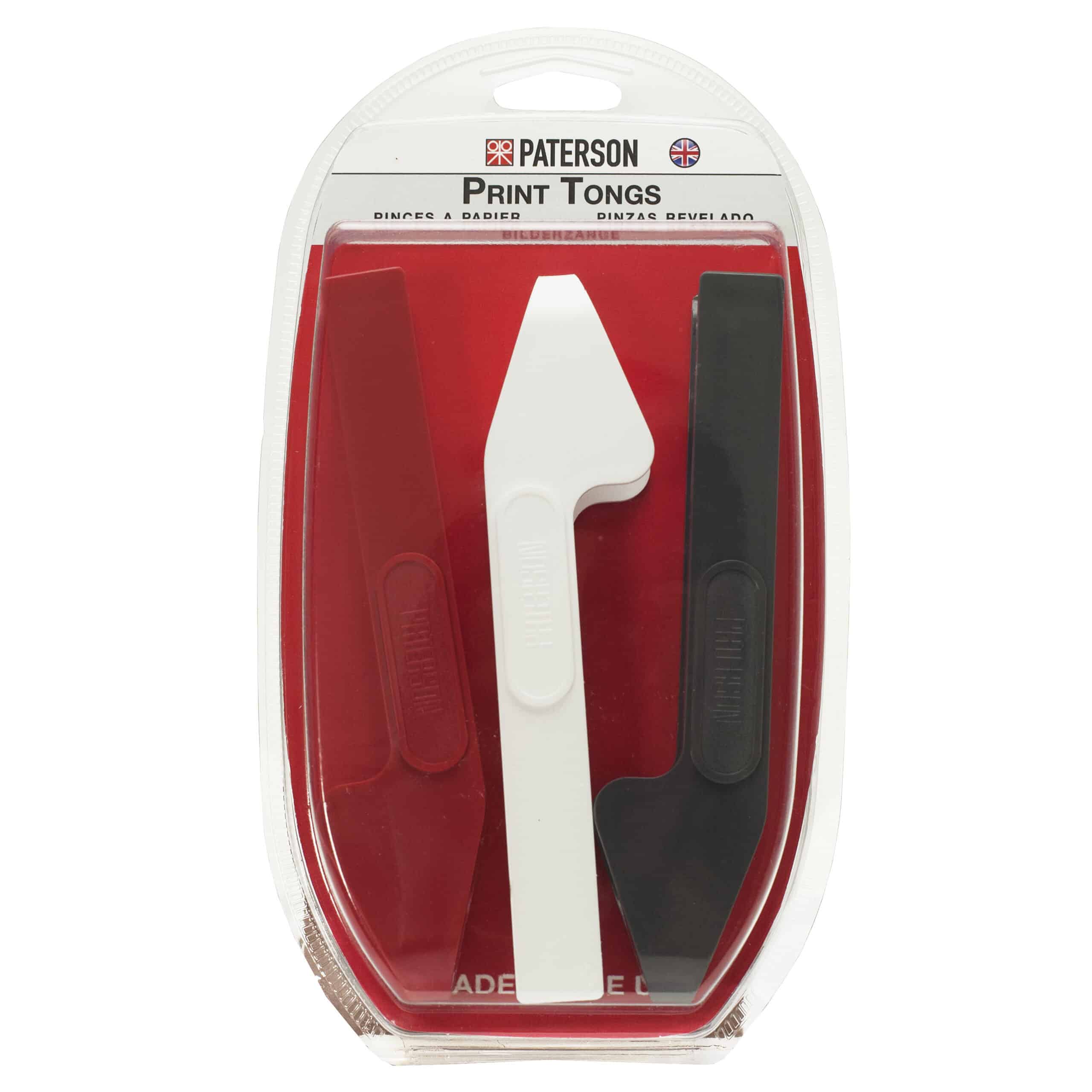 Paterson Print Tongs PTP 341 set of 3 darkroom tool