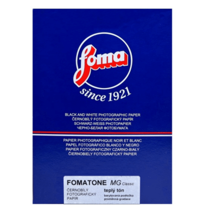 FOMA Fomatone MG 133 B/W Paper 12x16 Excellent 10 Sheets warmtone multigrade fiber-based black and white photographic paper for darkroom printing.