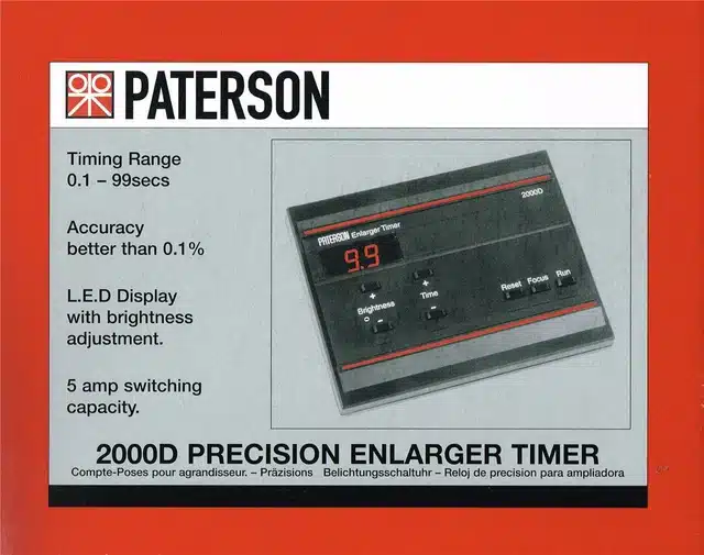 Paterson Digital Electronic Exposure Timer 2000D (PTP-745)