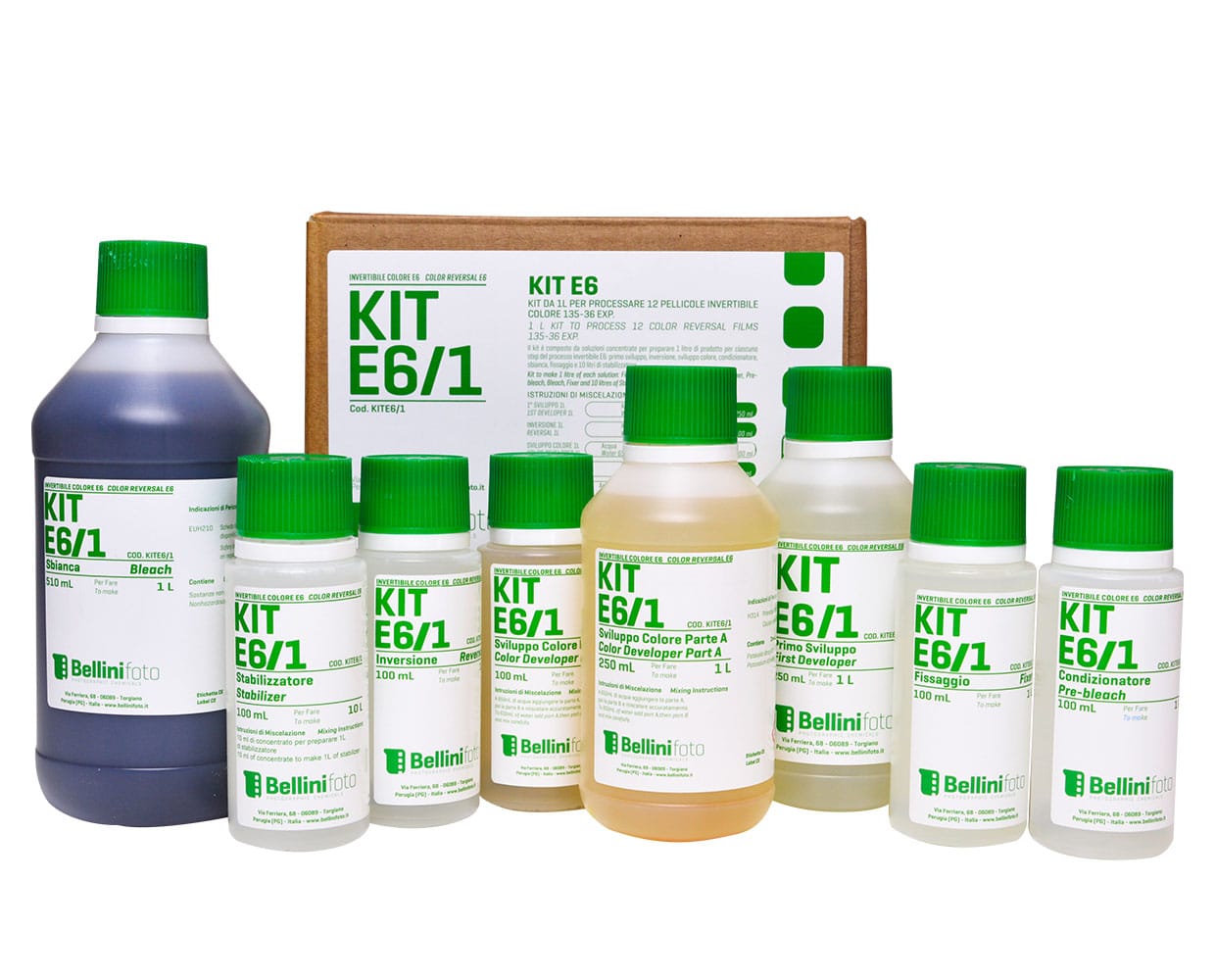 E6 KIT Original Process Color Film Reversal 1L